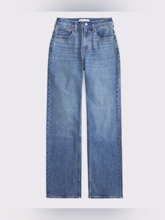 Abercrombie & Fitch Denim - Curve Love High Rise 90s Relaxed
Shiny Embellished Jean